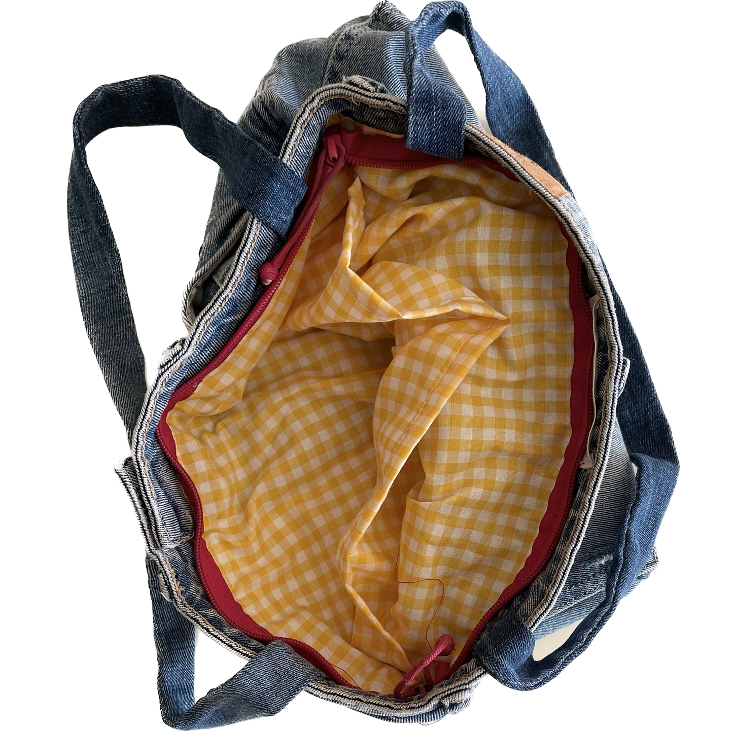 Hippe upcycled jeans tas