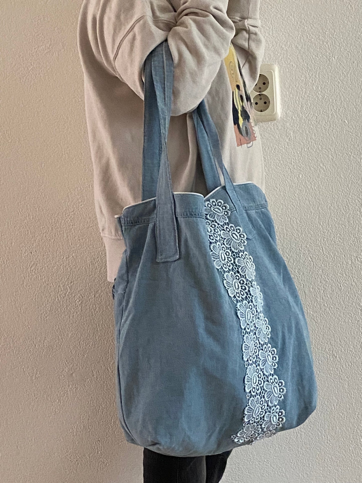 Upcyled shopper tas van jeans